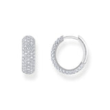 Thomas Sabo Silver Pavé Hoop Earrings