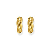 Thomas Sabo Gold-Plated Intertwined Hoop Earrings
