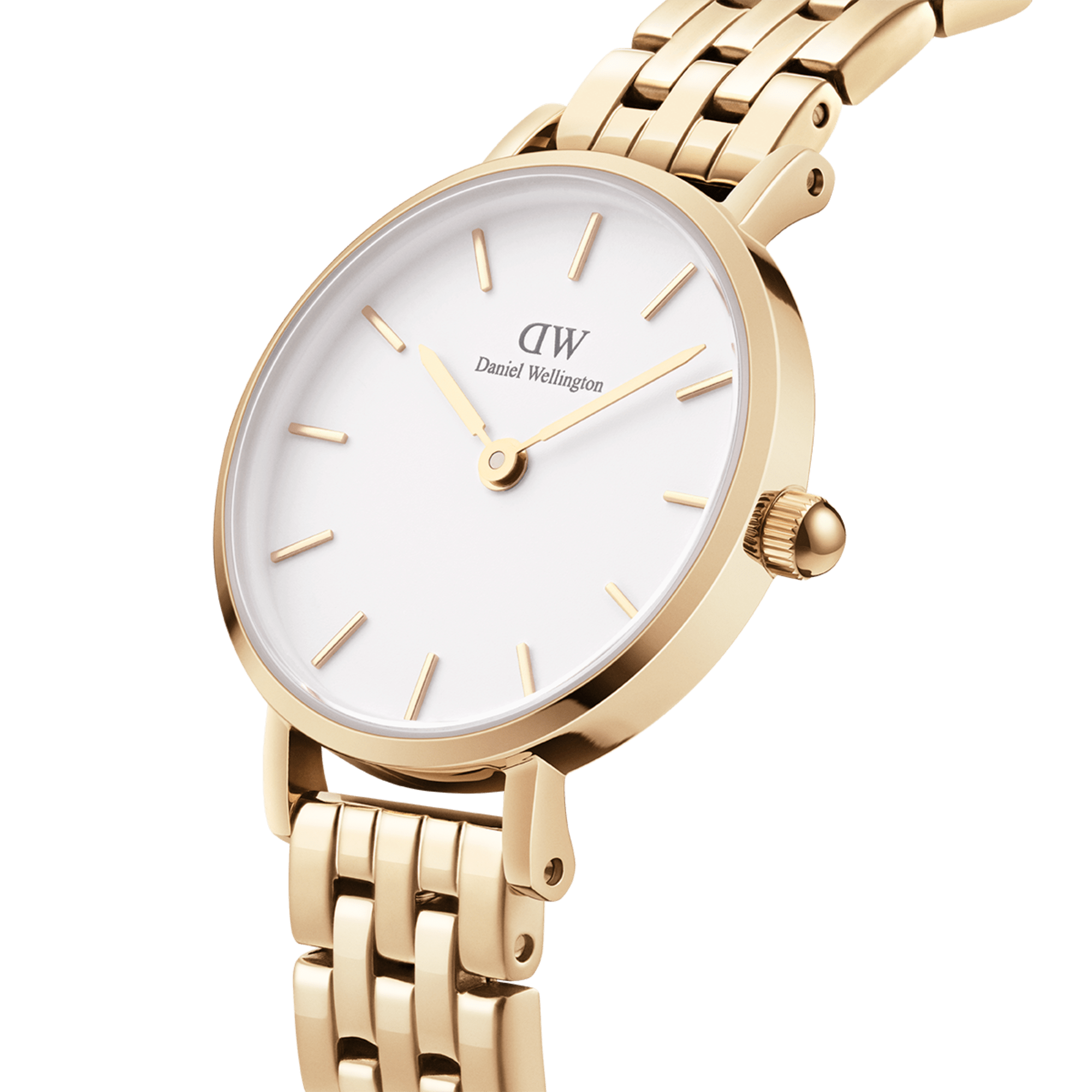 Daniel Wellington Ladies Petite Link White 28mm Watch