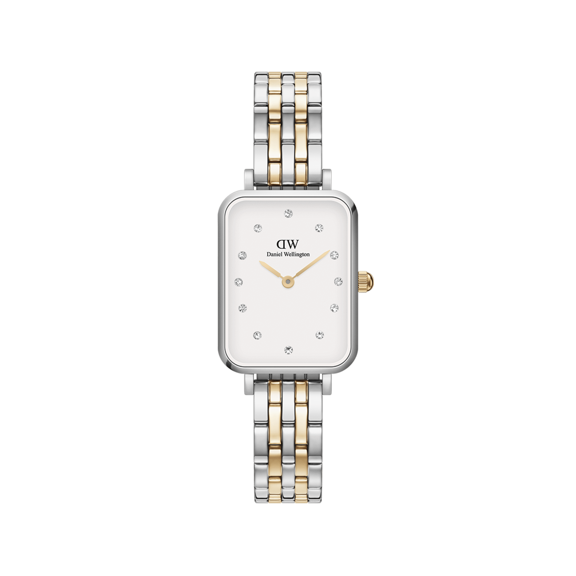 Daniel Wellington Ladies Quadro Link White 20x26mm Watch
