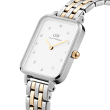 Daniel Wellington Ladies Quadro Link White 20x26mm Watch