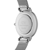 Daniel Wellington Ladies Petite Lumine Bezel Mother of Pearl Black 28mm Watch