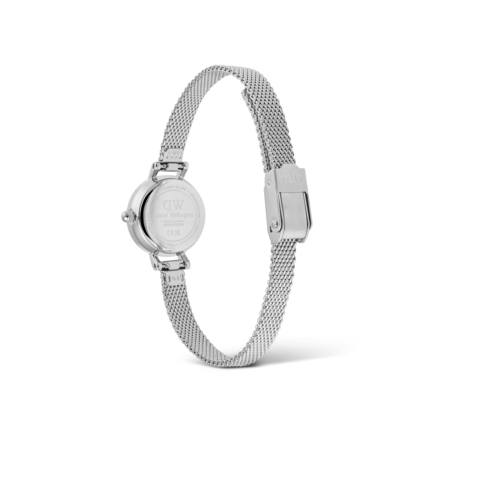 Daniel Wellington Petite Mini Sterling Silver Mesh Watch