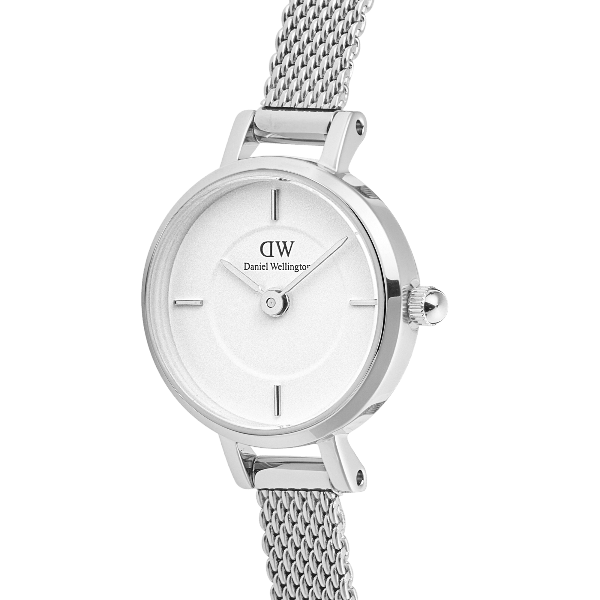 Daniel Wellington Petite Mini Sterling Silver Mesh Watch