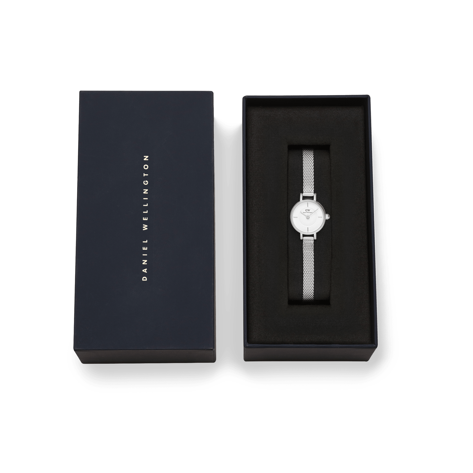 Daniel Wellington Petite Mini Sterling Silver Mesh Watch