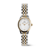 T/T Oval Mini Wht Dial, TT Bclt, 22x25.5mm