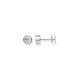 Thomas Sabo Silver Bezel-Set Zirconia Ear Studs
