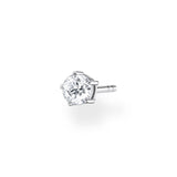 Thomas Sabo Silver Circle Single Ear Stud with Zirconia