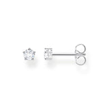 Thomas Sabo Silver Circle Single Ear Stud with Zirconia