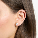 Thomas Sabo Silver Square Zirconia Ear Studs