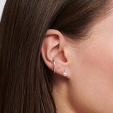 Thomas Sabo Silver Pearl and Zirconia Ear Studs