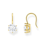 Thomas Sabo Gold-Plated Drop Earrings with Zirconia