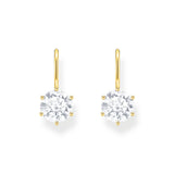 Thomas Sabo Gold-Plated Drop Earrings with Zirconia