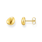 Thomas Sabo Gold-Plated Flat Organic Ear Studs