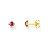 Thomas Sabo Gold-Plated Vintage Ruby Ear Studs