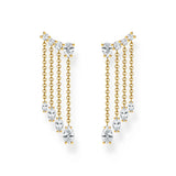 Thomas Sabo Gold-Plated Waterfall Earrings with Zirconia