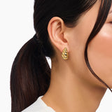 Thomas Sabo Gold-Plated Twisted Ear Studs
