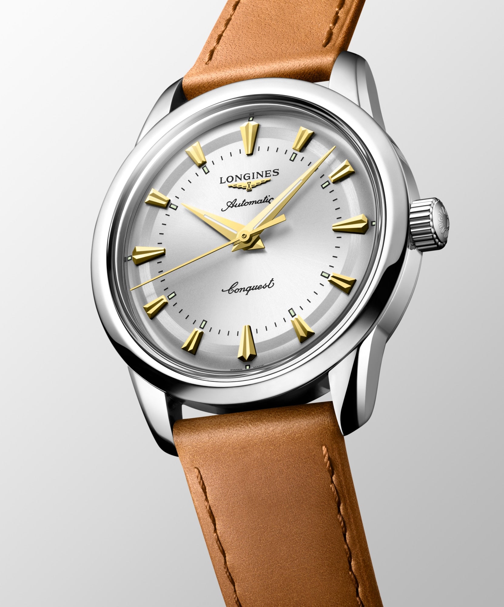 Longines Conquest Heritage 38mm Automatic Ivory Dial