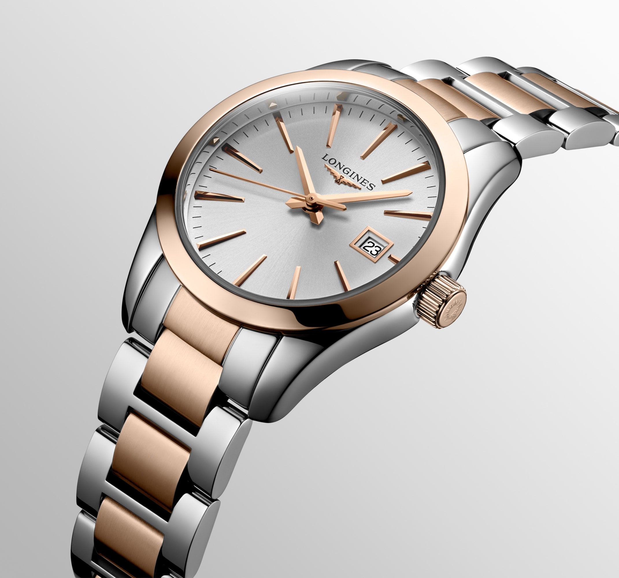 Longines Conquest Classic Ladies Silver Dial Watch