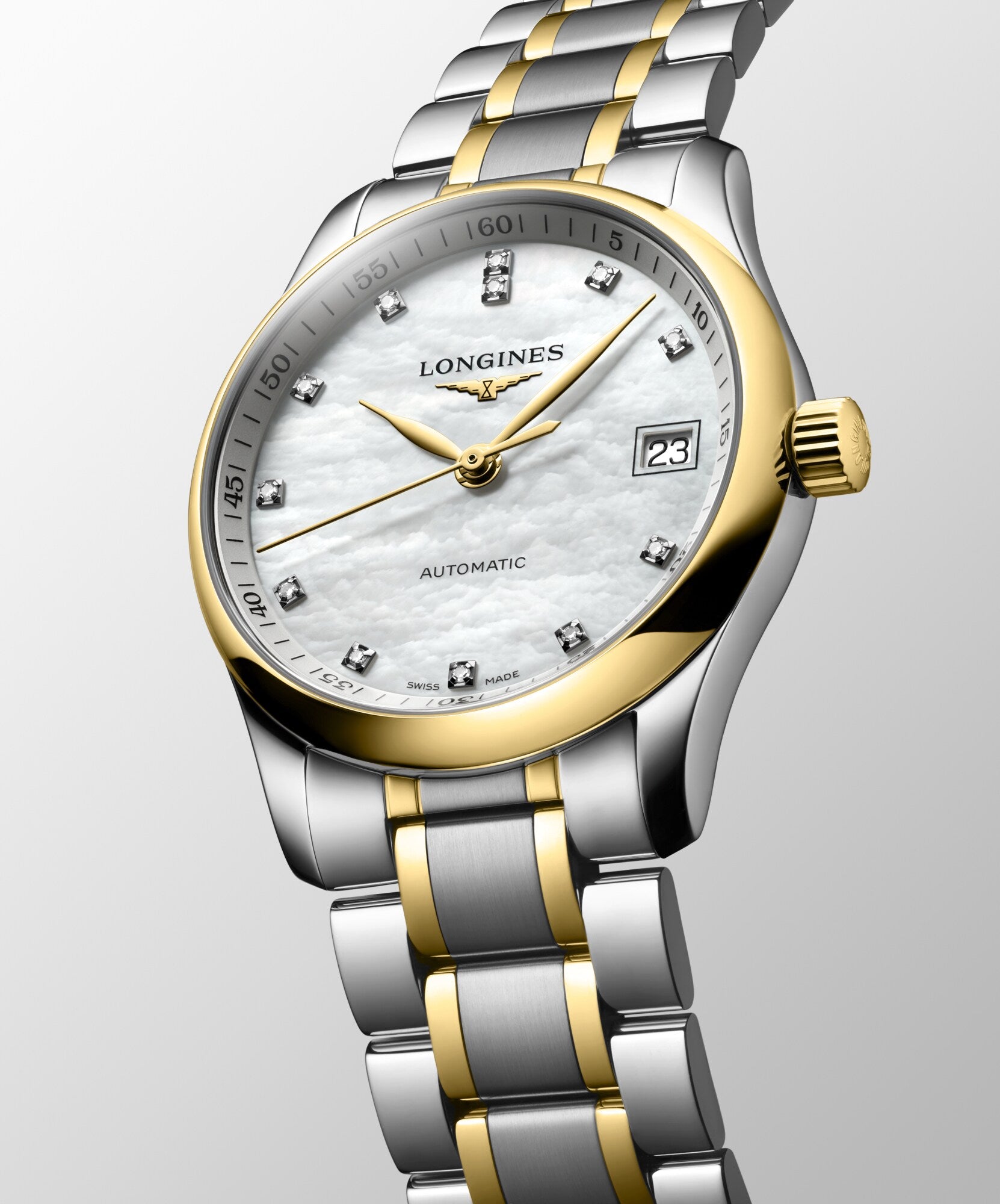 Longines Master Collection Mother-of-Pearl & Gold Watch