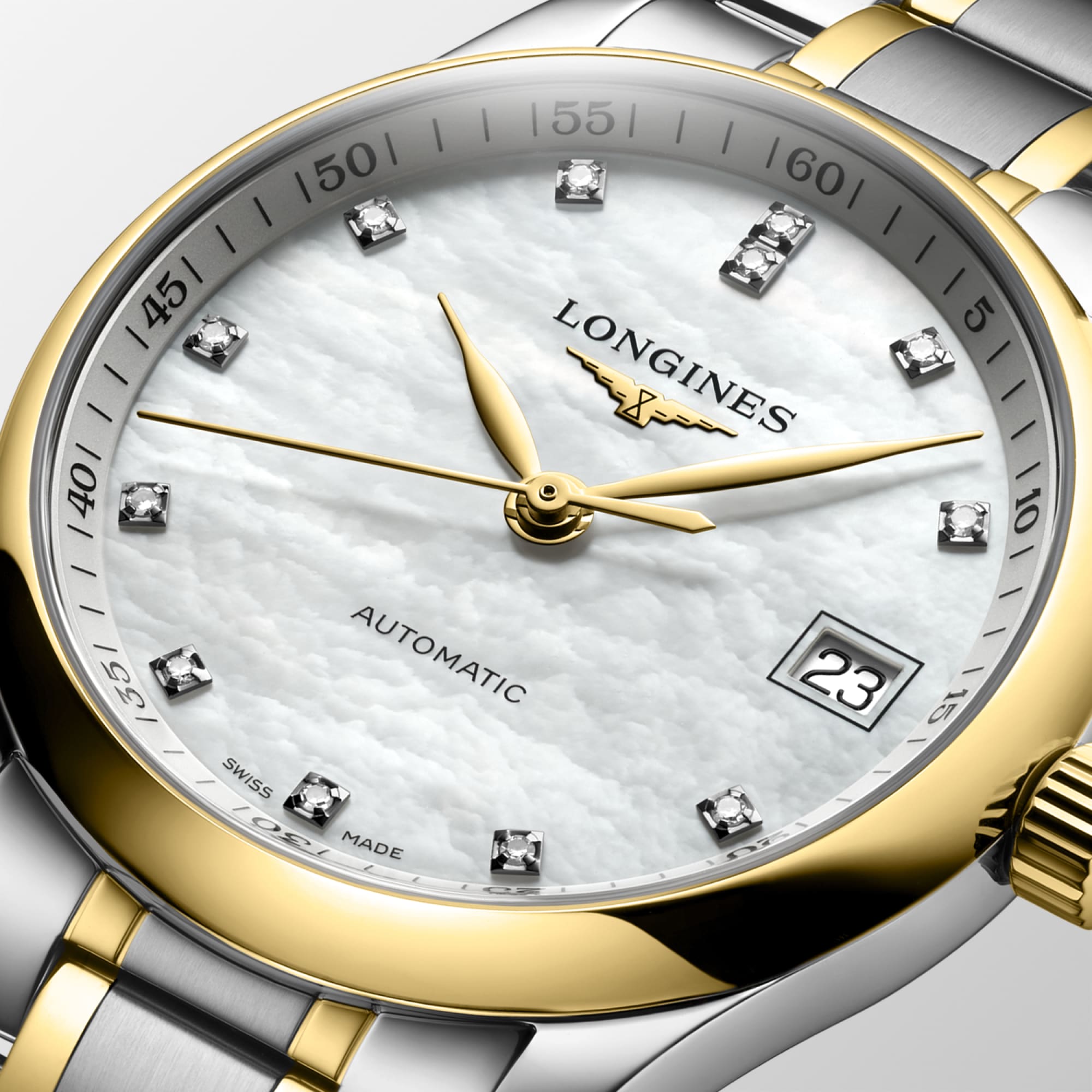 Longines Master Collection Mother-of-Pearl & Gold Watch