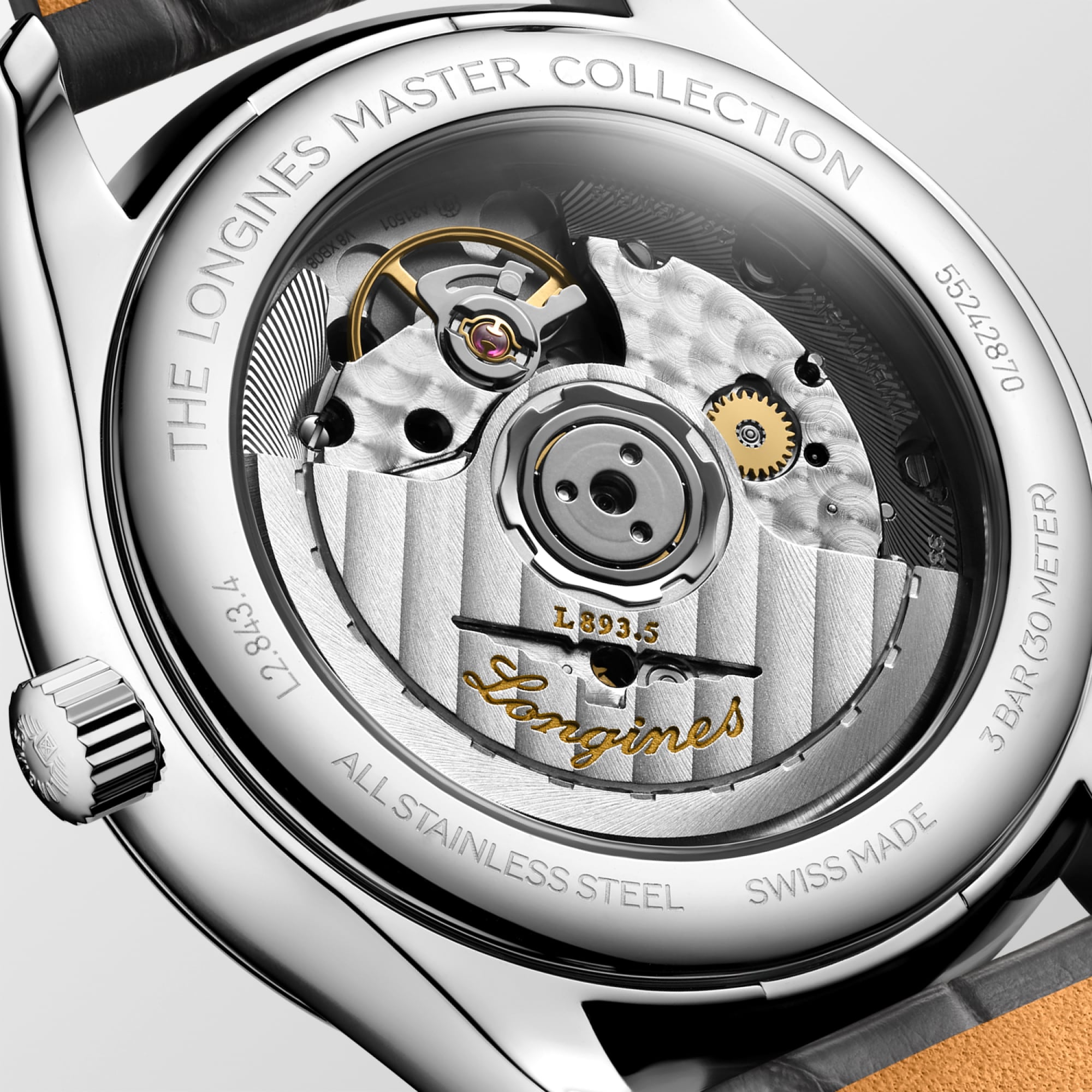 Longines Master Collection 38.5mm Ivory Dial Watch