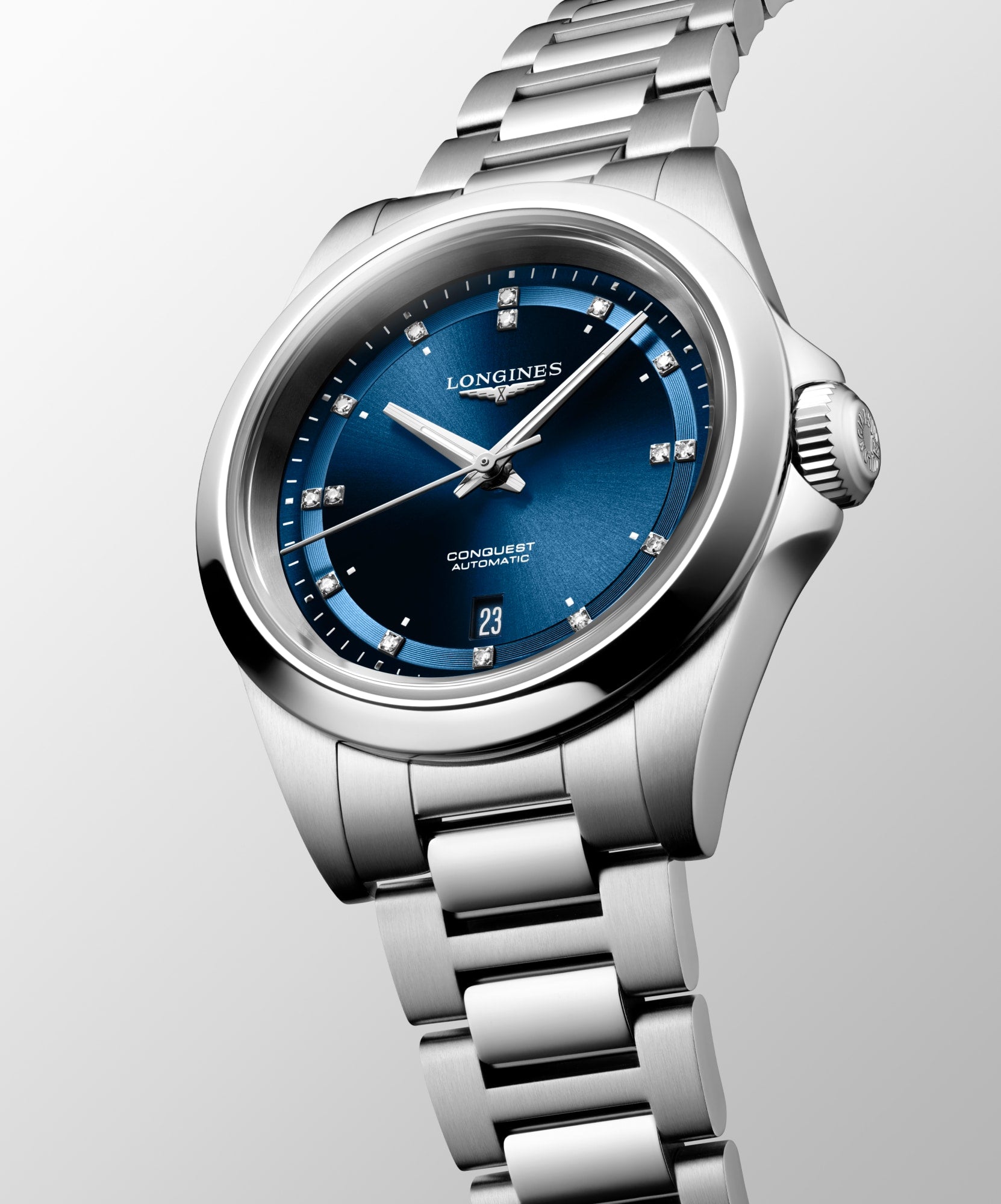Longines Conquest Ladies 30mm Sunray Blue Automatic Watch