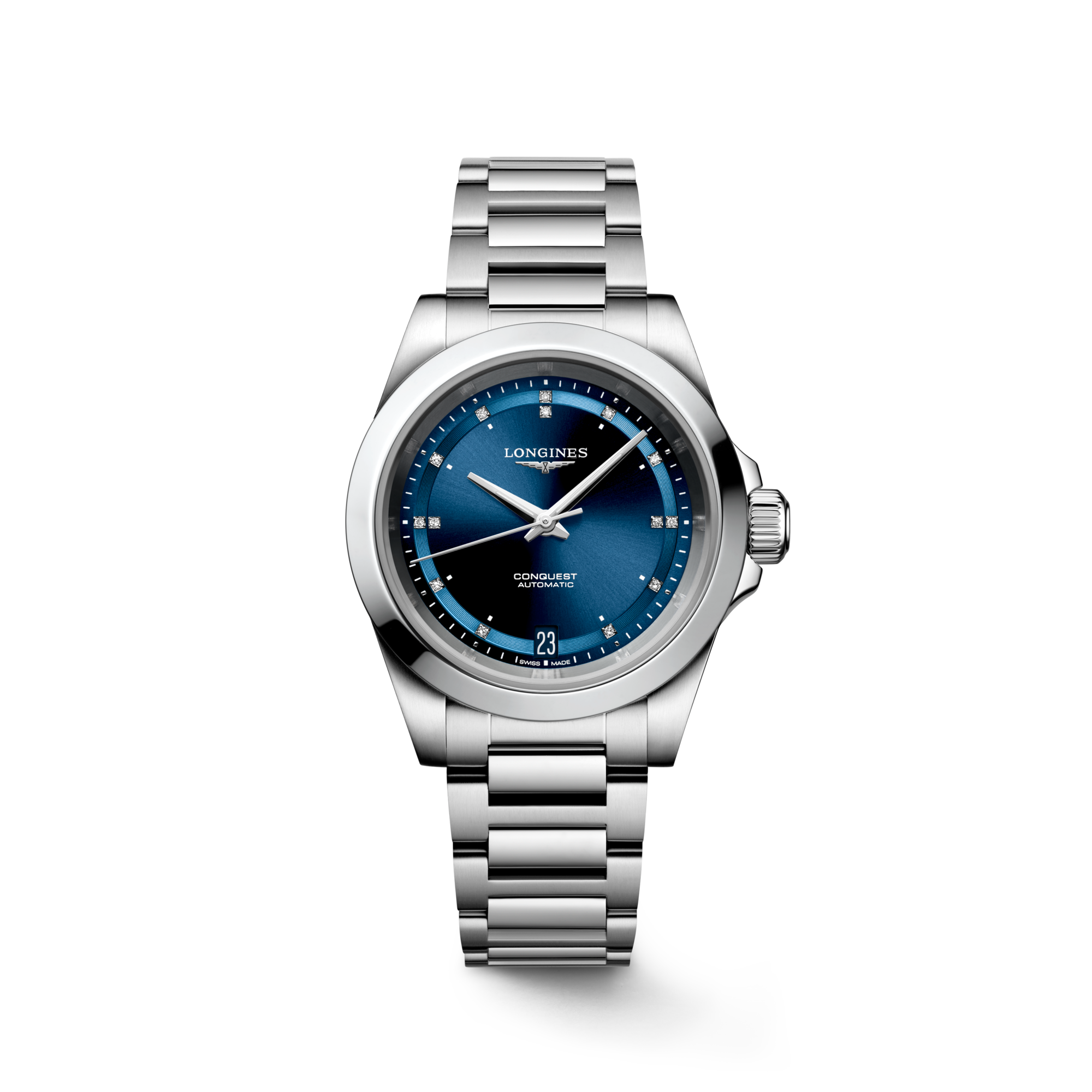 Longines Conquest Ladies Automatic Blue Dial 34mm