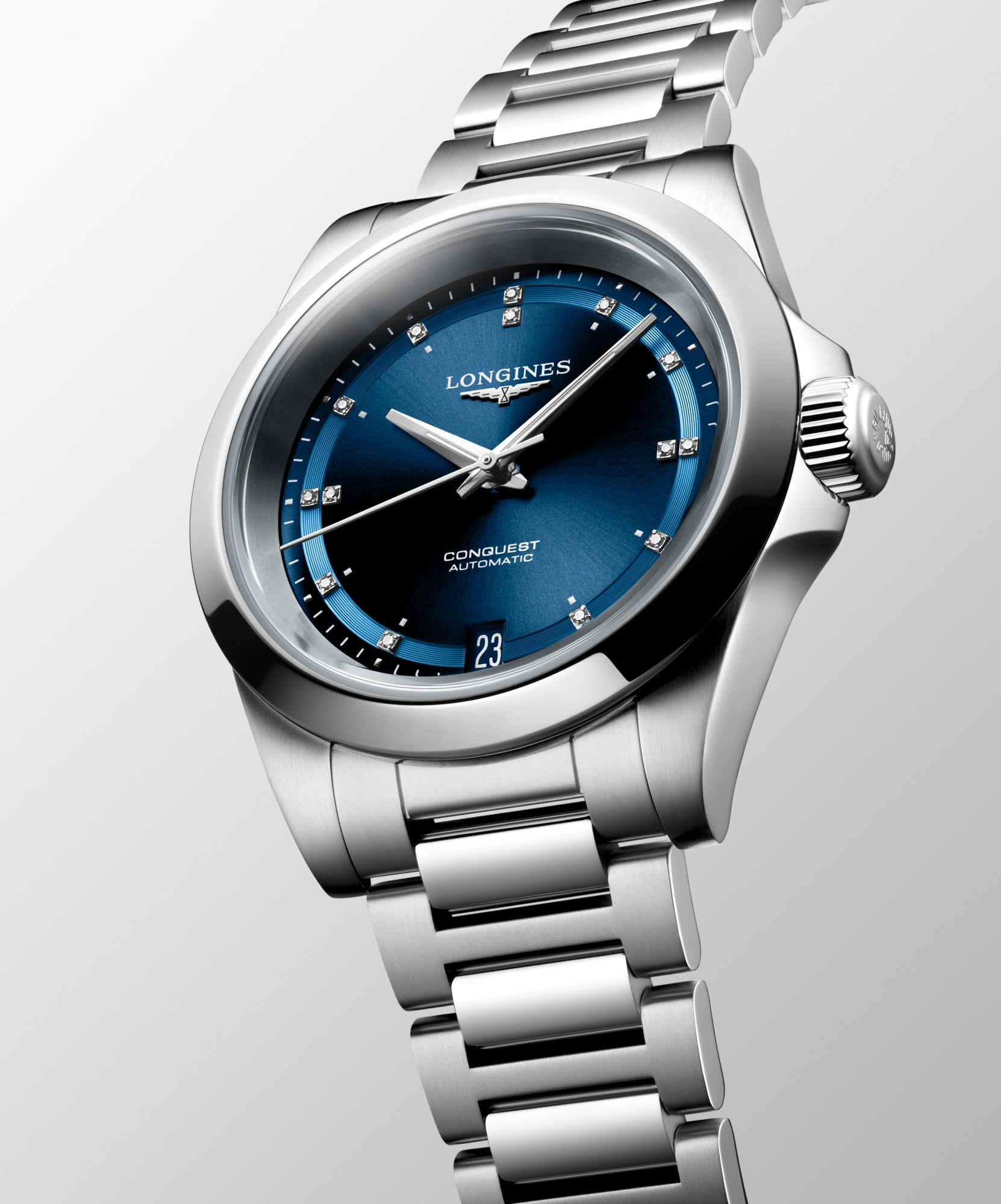 Longines Conquest Ladies Automatic Blue Dial 34mm