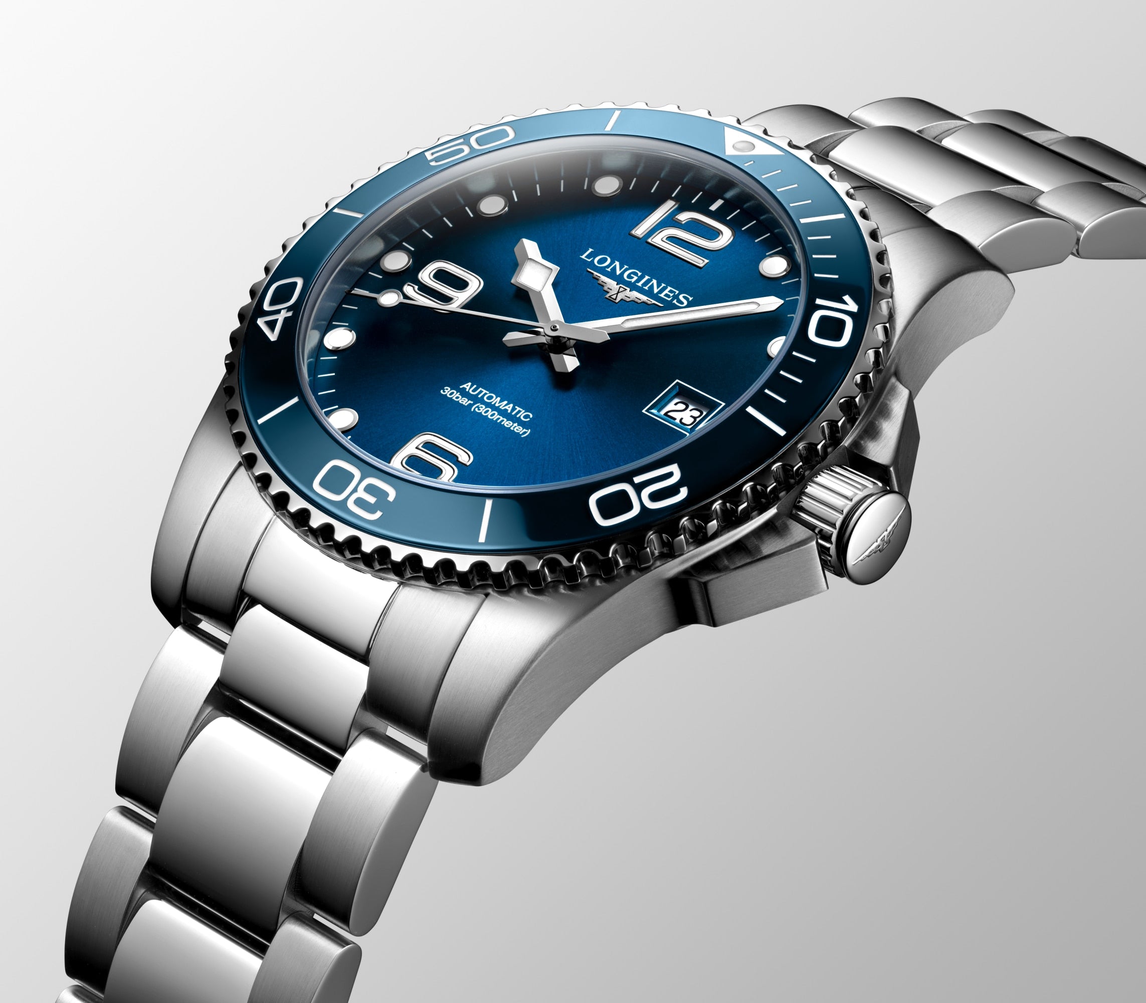 Longines HydroConquest 41mm Sunray Blue Automatic Watch