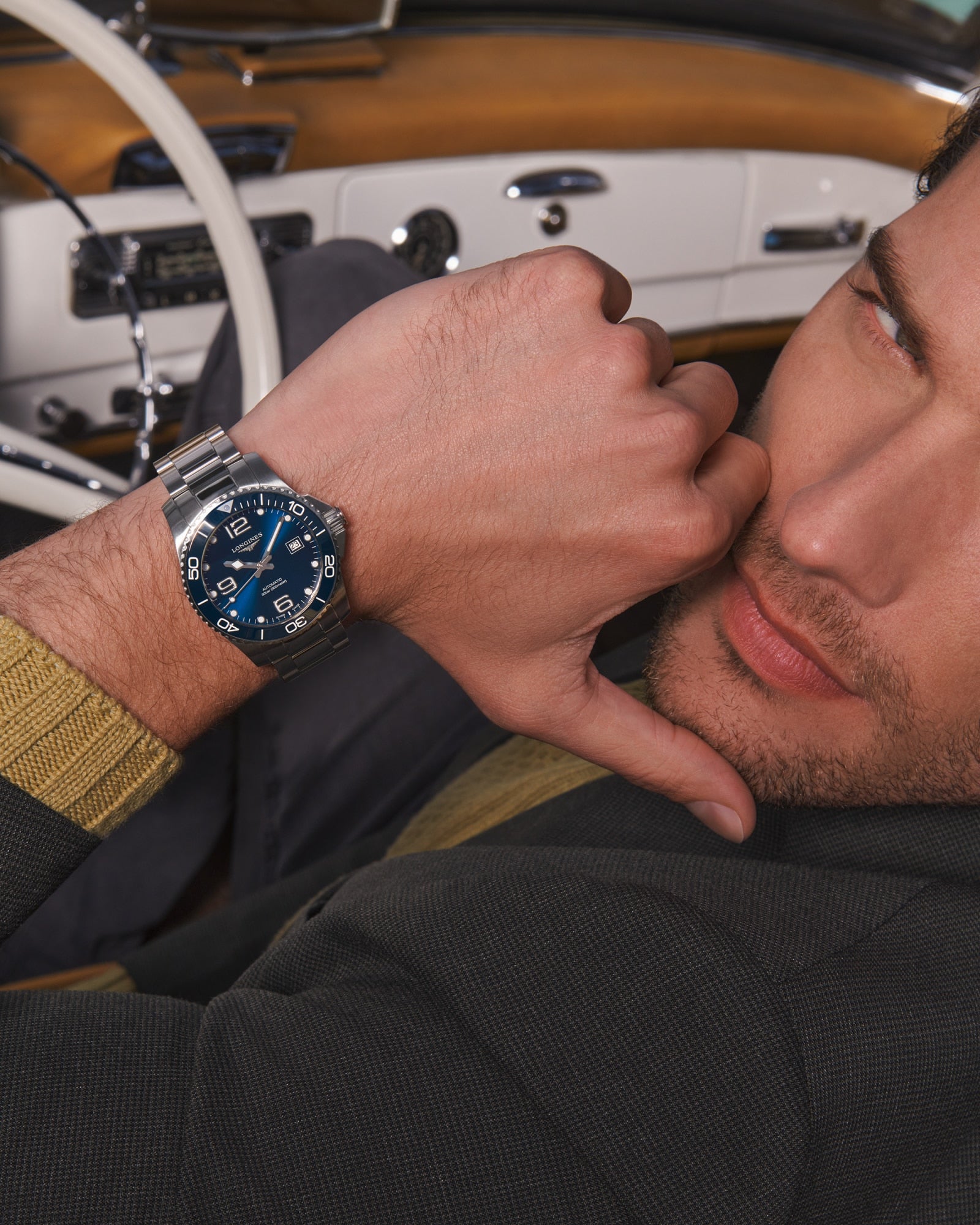 Longines HydroConquest 41mm Sunray Blue Automatic Watch