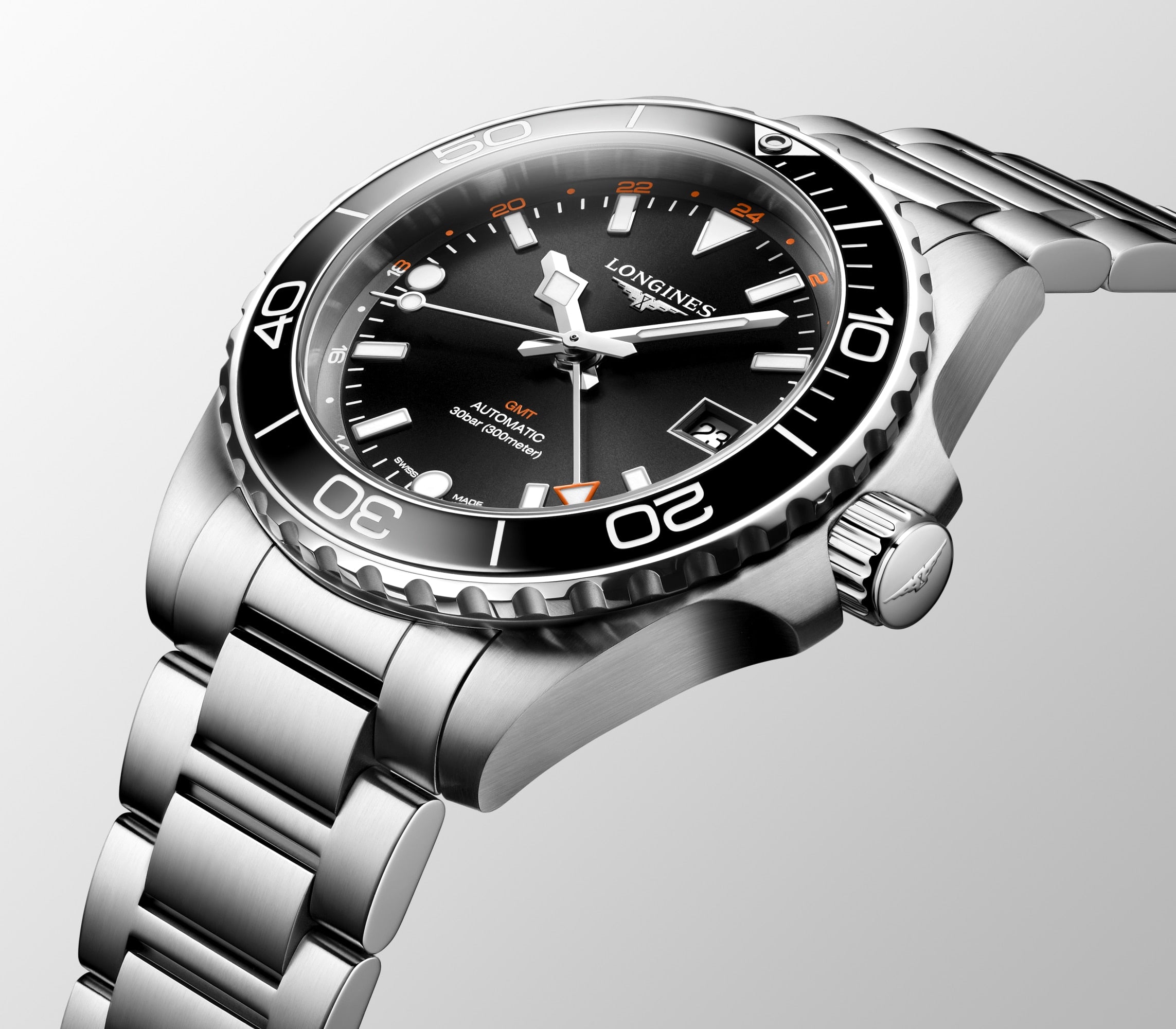 Longines HydroConquest GMT 41mm Black Dial Watch