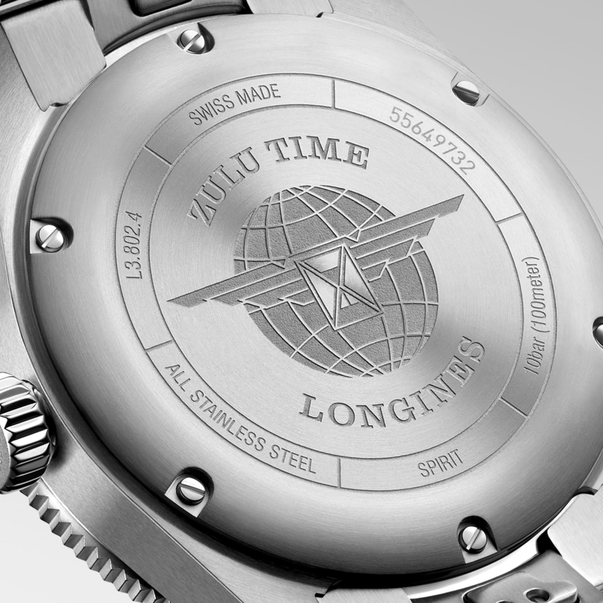 Longines Spirit Zulu Time 39mm Sunray Blue