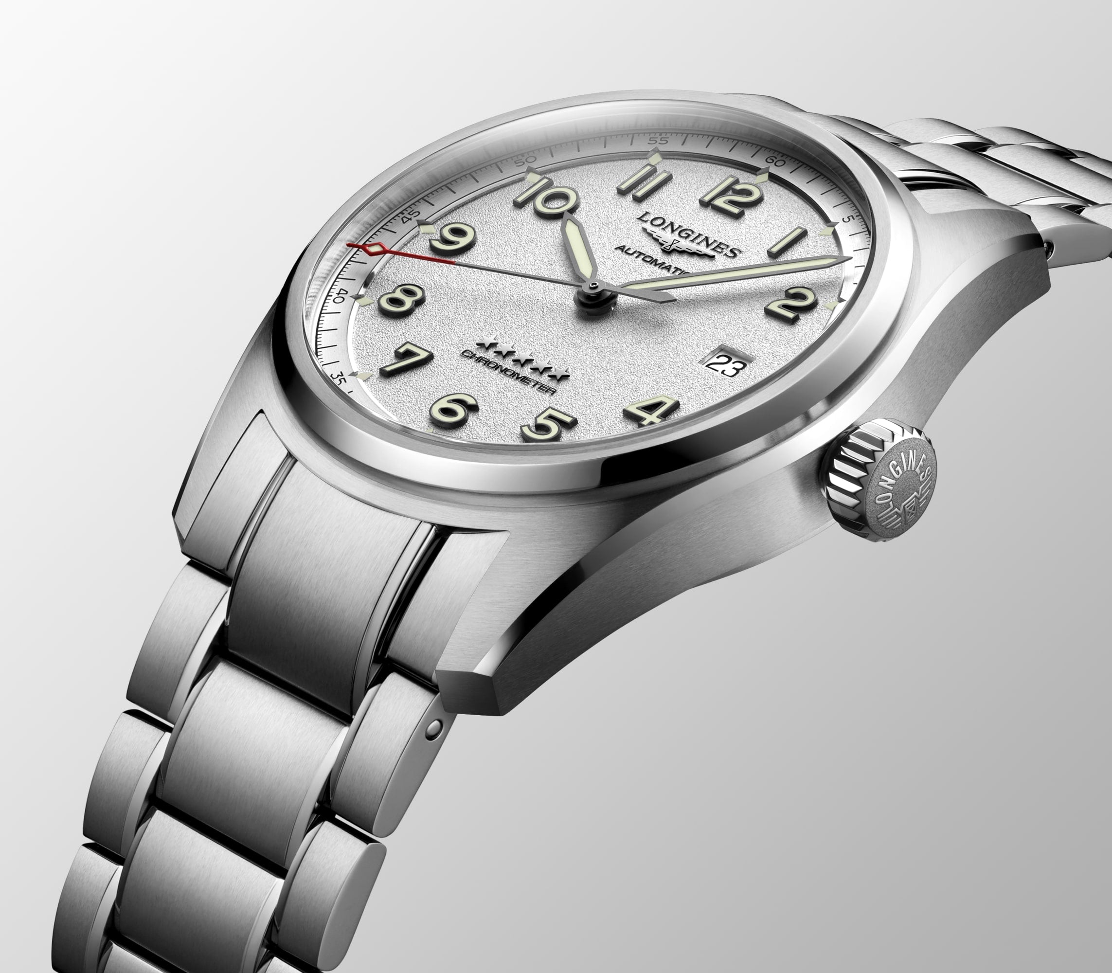 Longines Spirit 40mm Opaline Ivory Automatic Watch