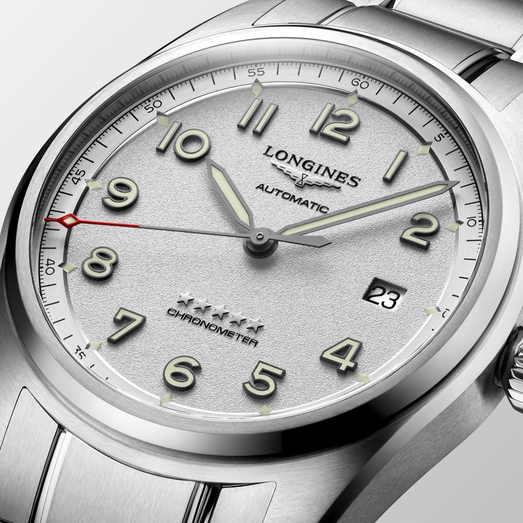 Longines Spirit 40mm Opaline Ivory Automatic Watch