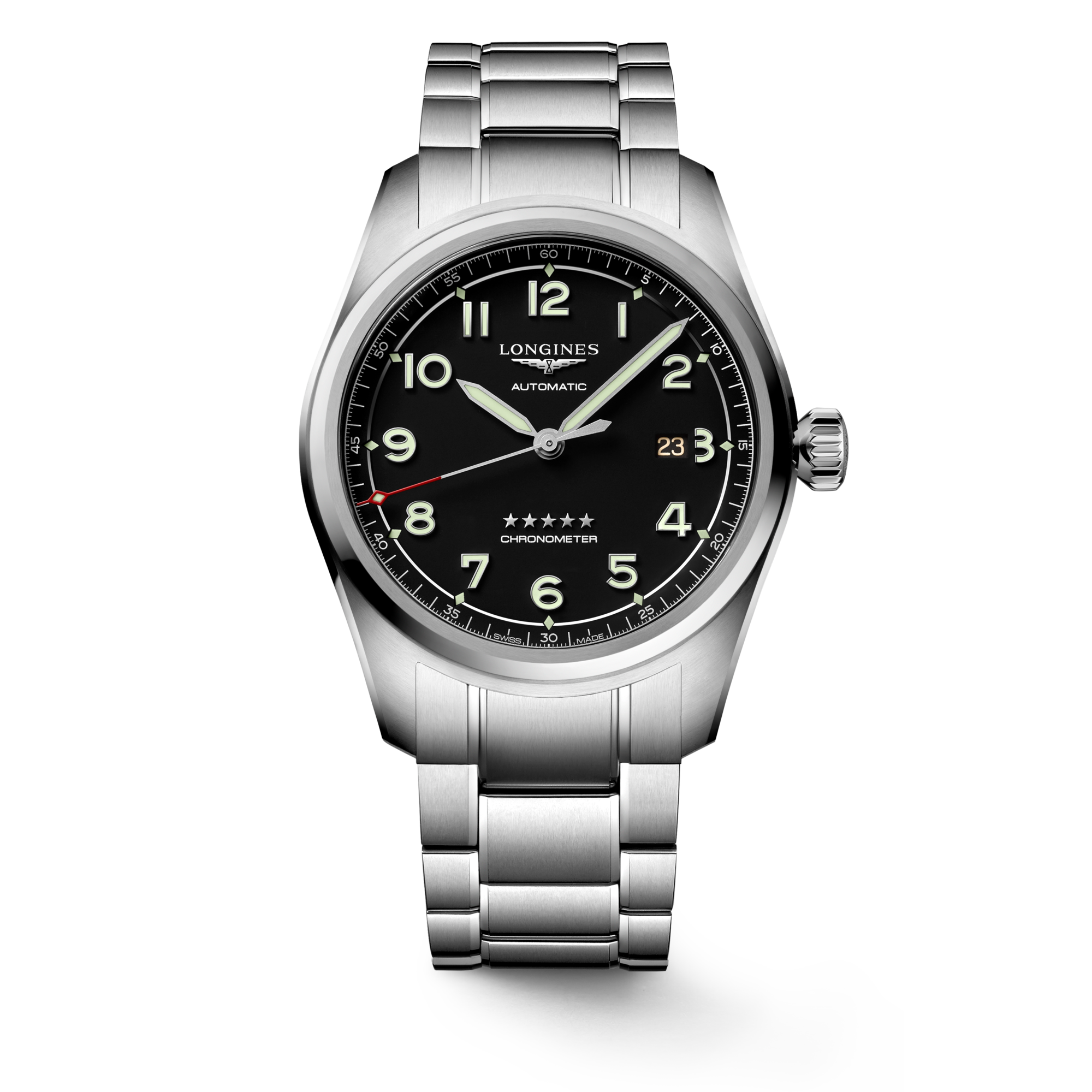 Longines Spirit Automatic 42mm Black Dial Watch