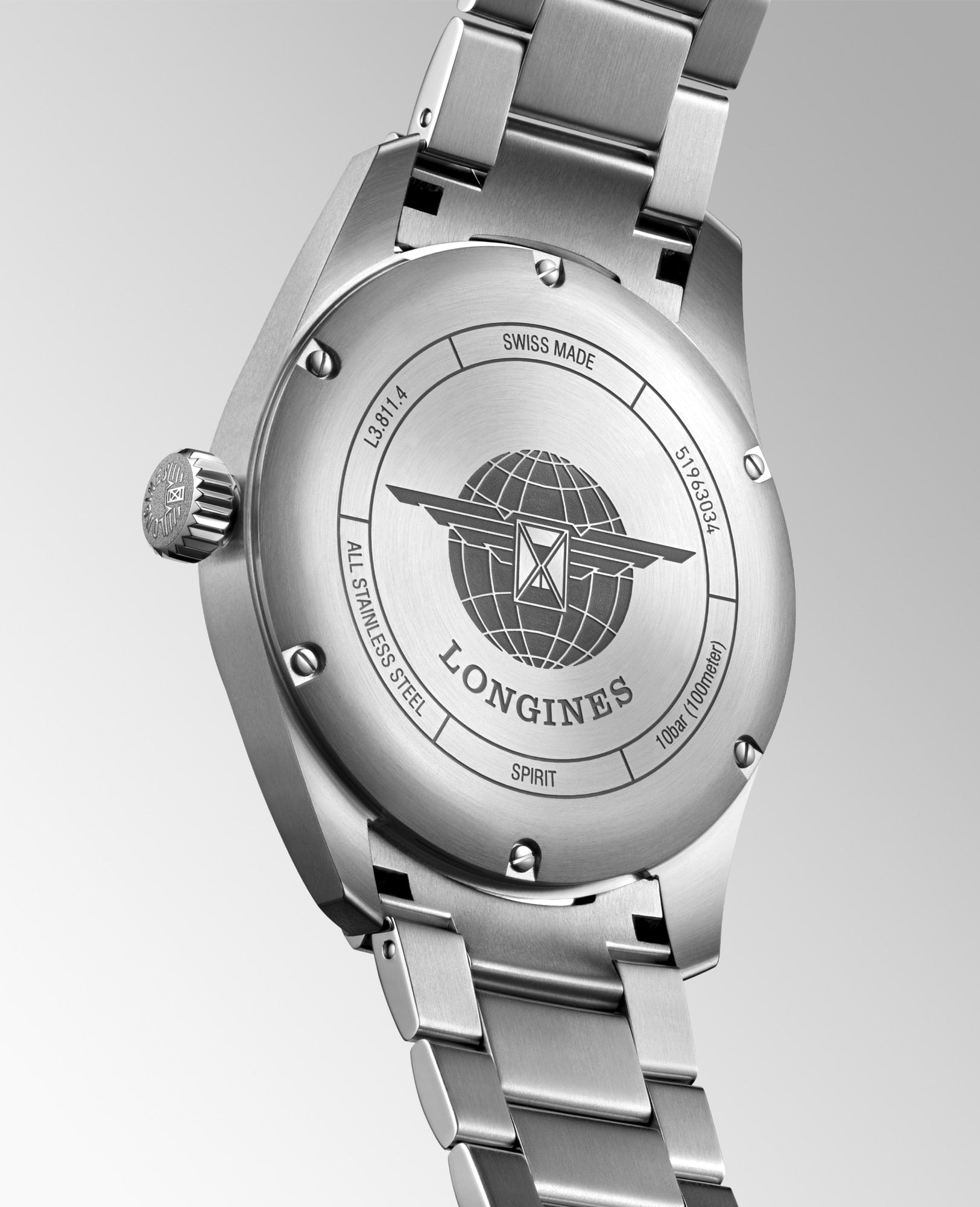 Longines Spirit Automatic 42mm Black Dial Watch