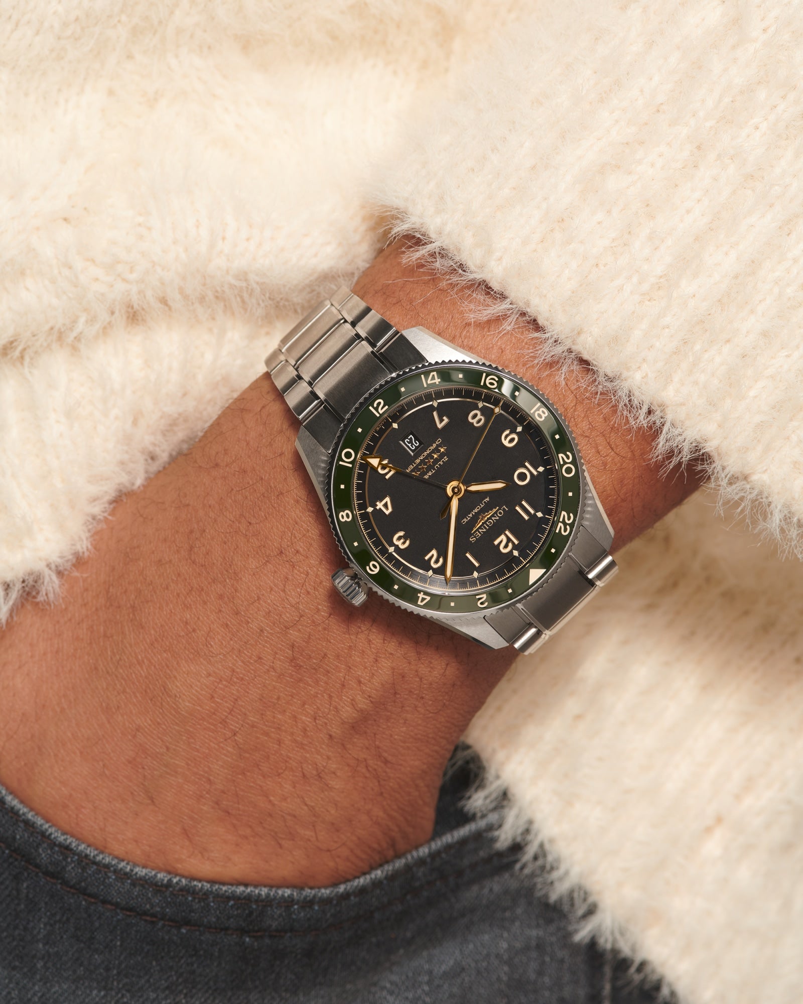 Longines Spirit Zulu Time 42mm GMT Watch