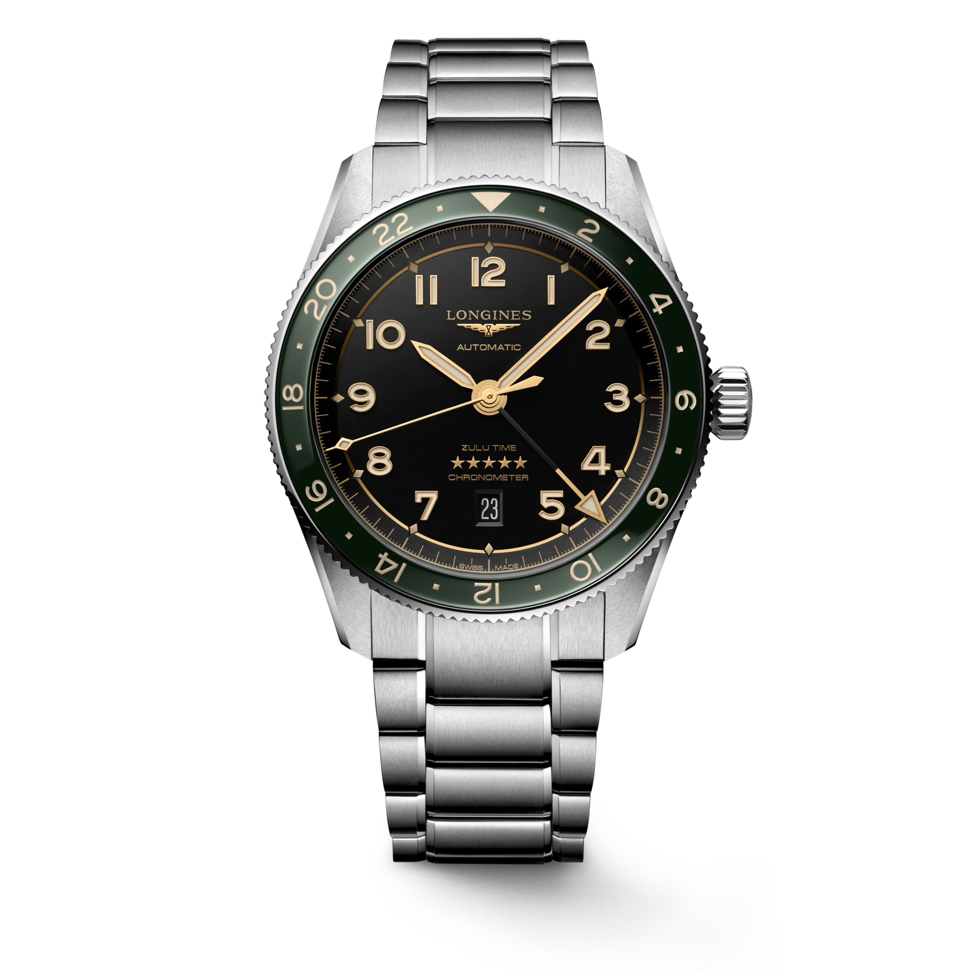 Longines Spirit Zulu Time 42mm GMT Watch