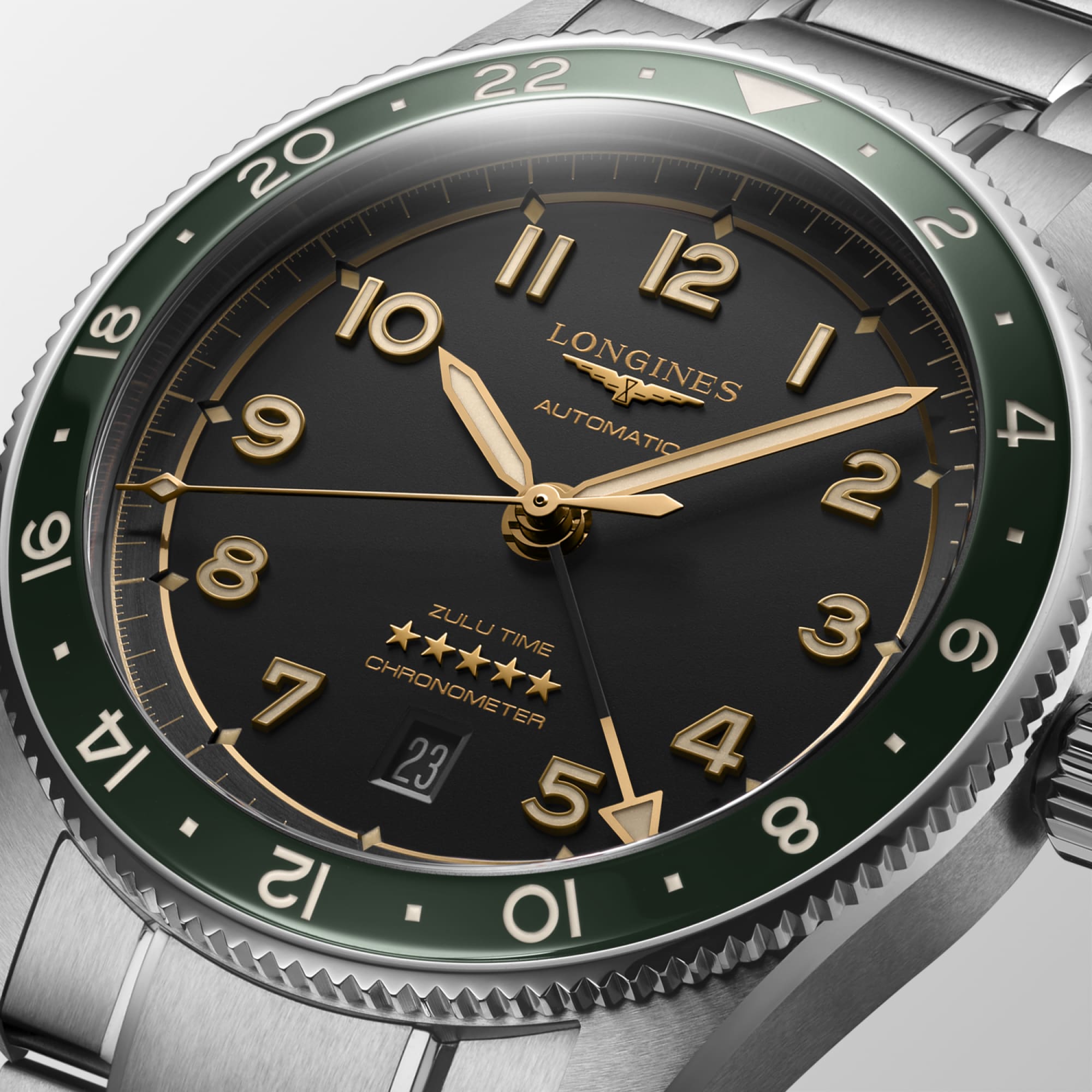Longines Spirit Zulu Time 42mm GMT Watch