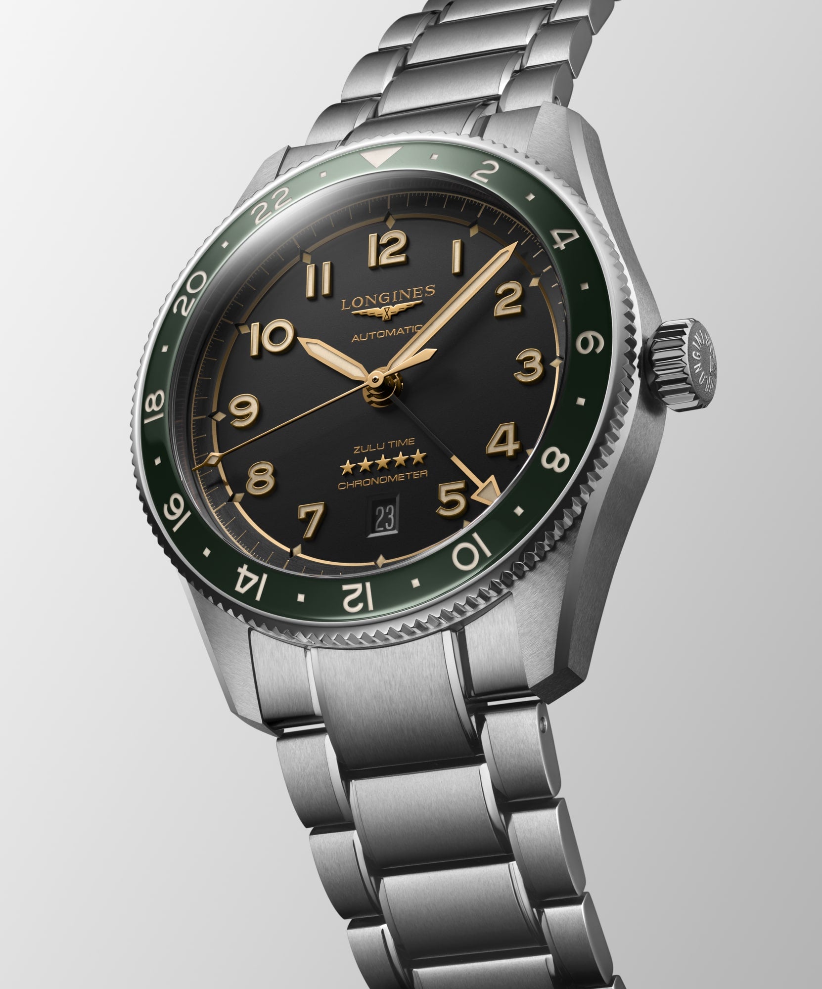 Longines Spirit Zulu Time 42mm GMT Watch