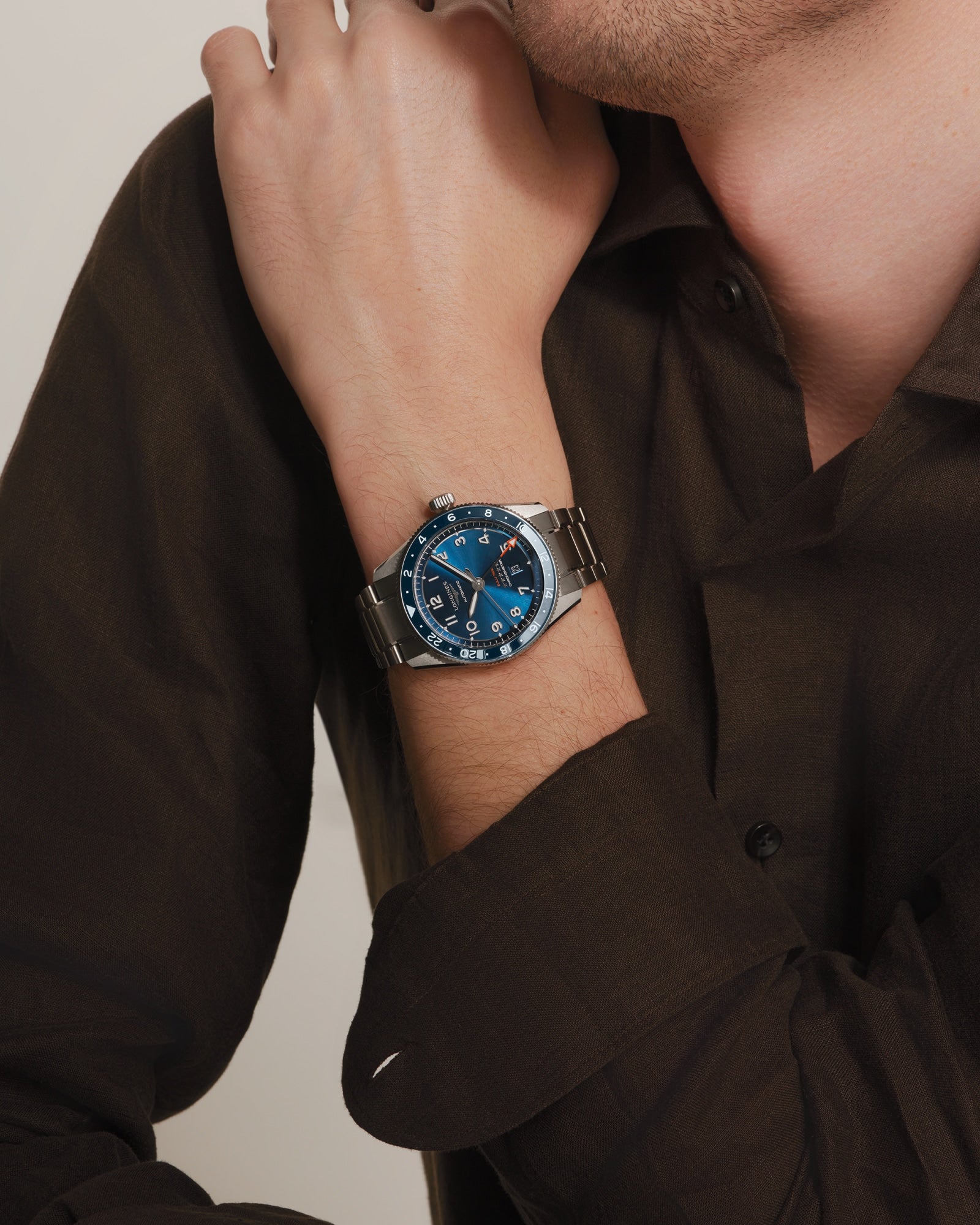 Longines Spirit Zulu Time 42mm GMT Blue Dial
