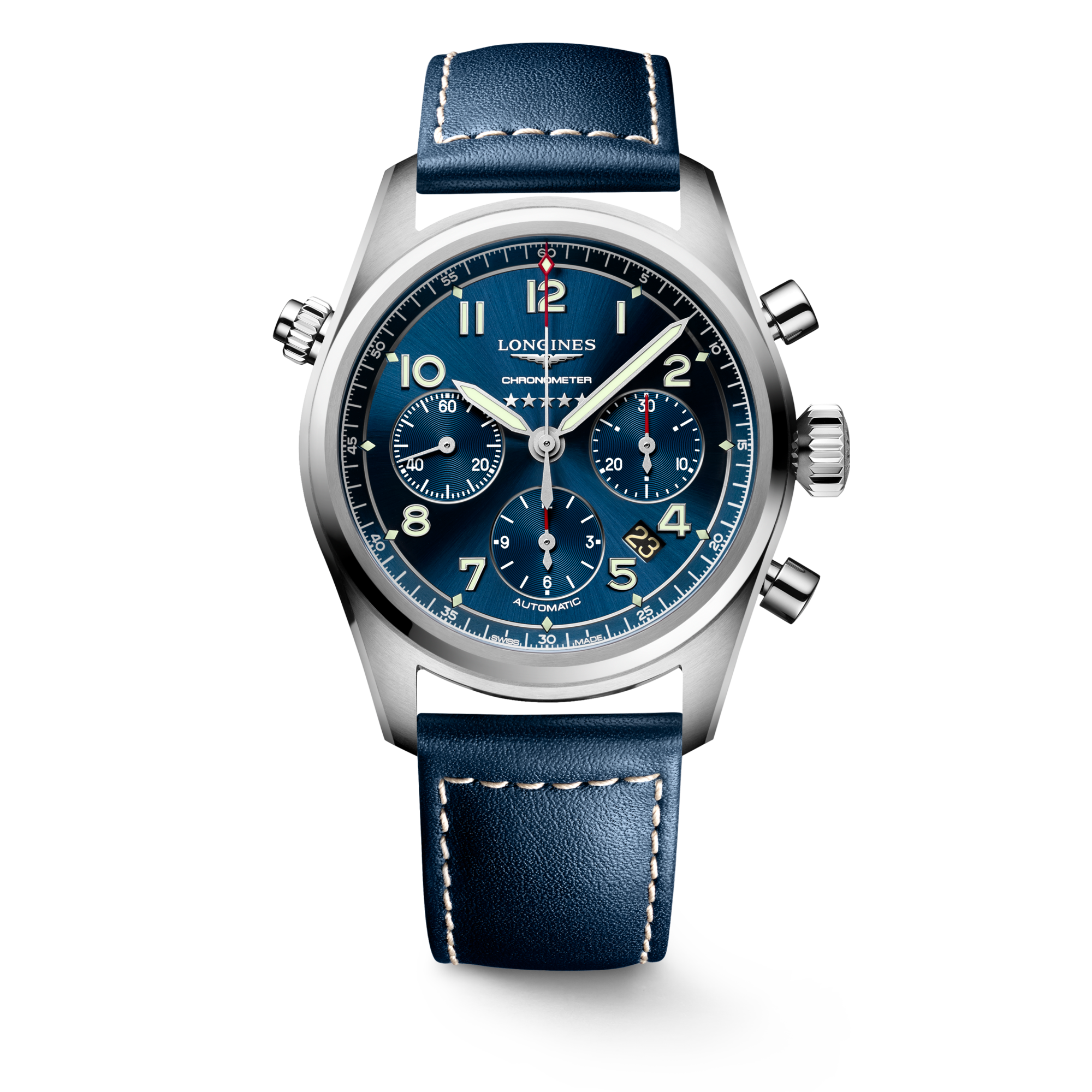 Longines Spirit Chronograph Blue Dial Watch