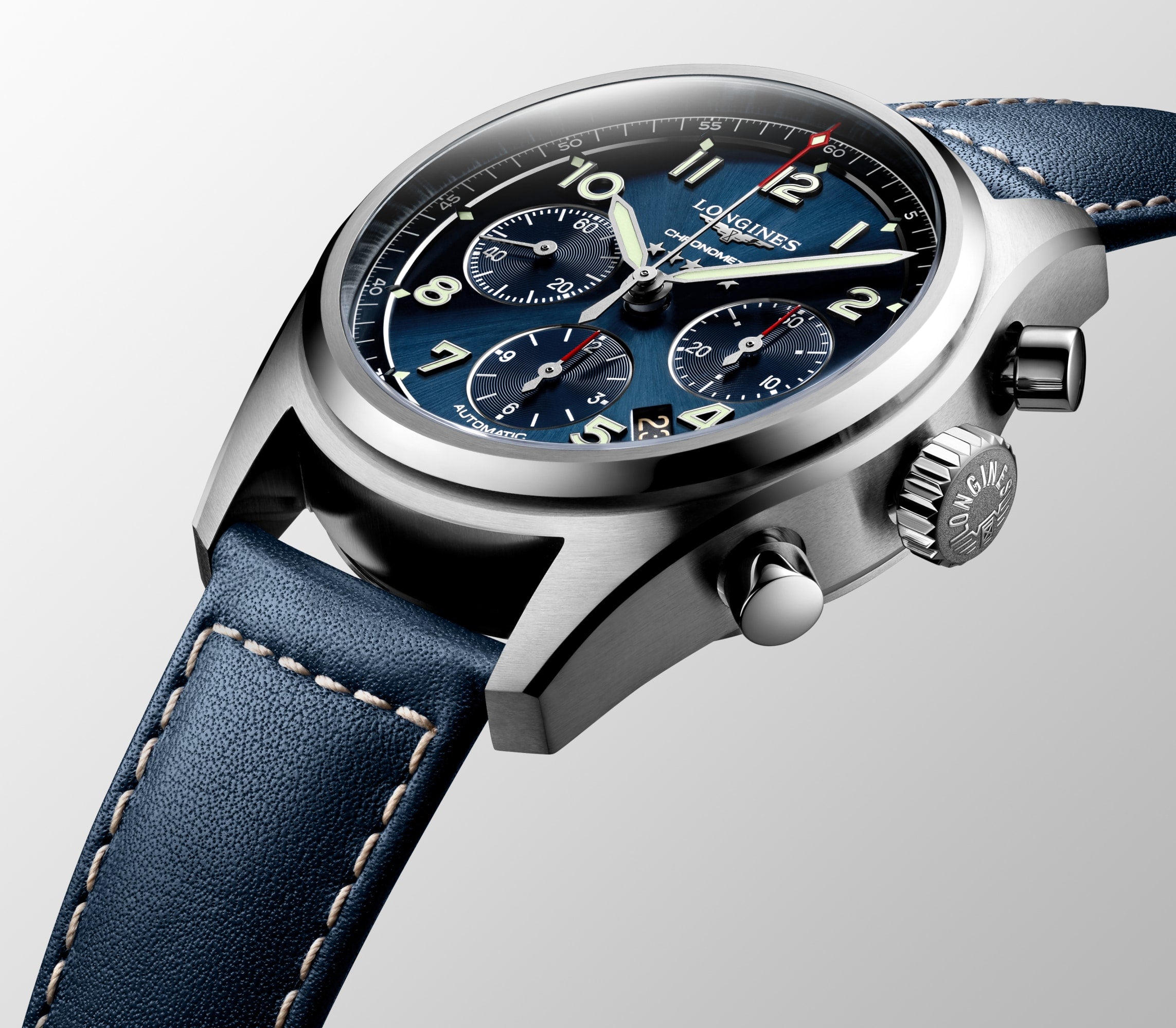 Longines Spirit Chronograph Blue Dial Watch