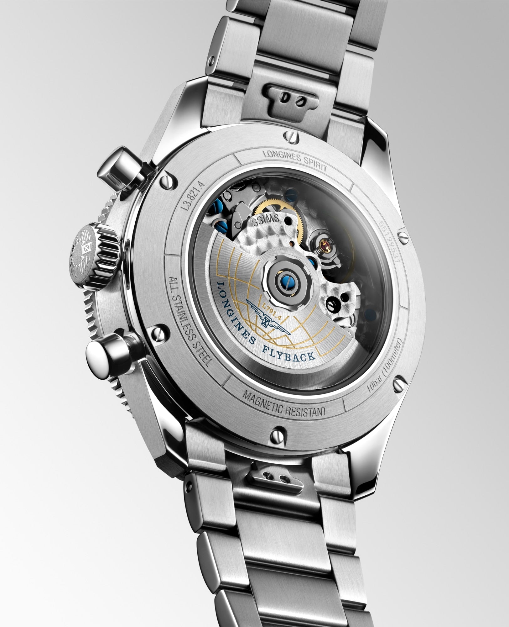 Longines Spirit Flyback 42mm Sunray Blue Watch