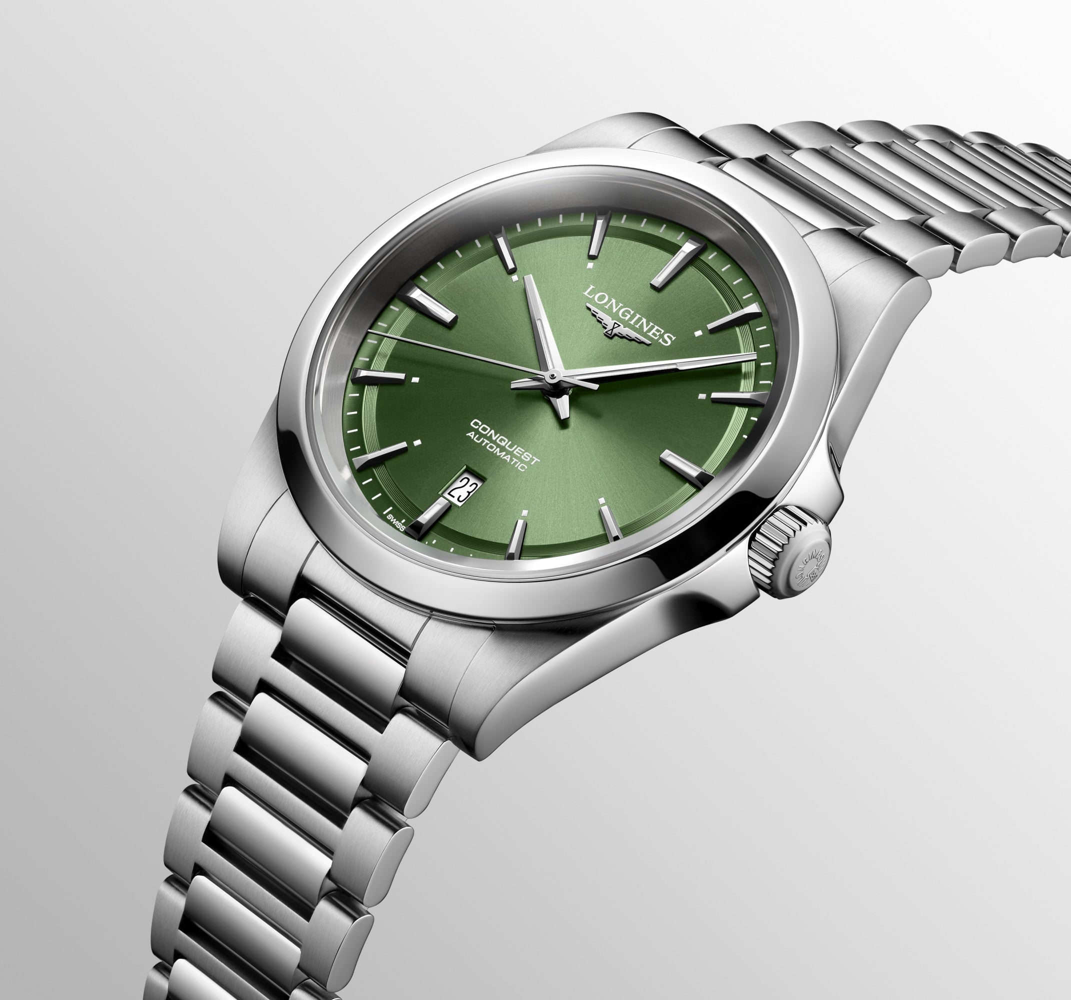 Longines Conquest 41mm Sunray Green Automatic Watch