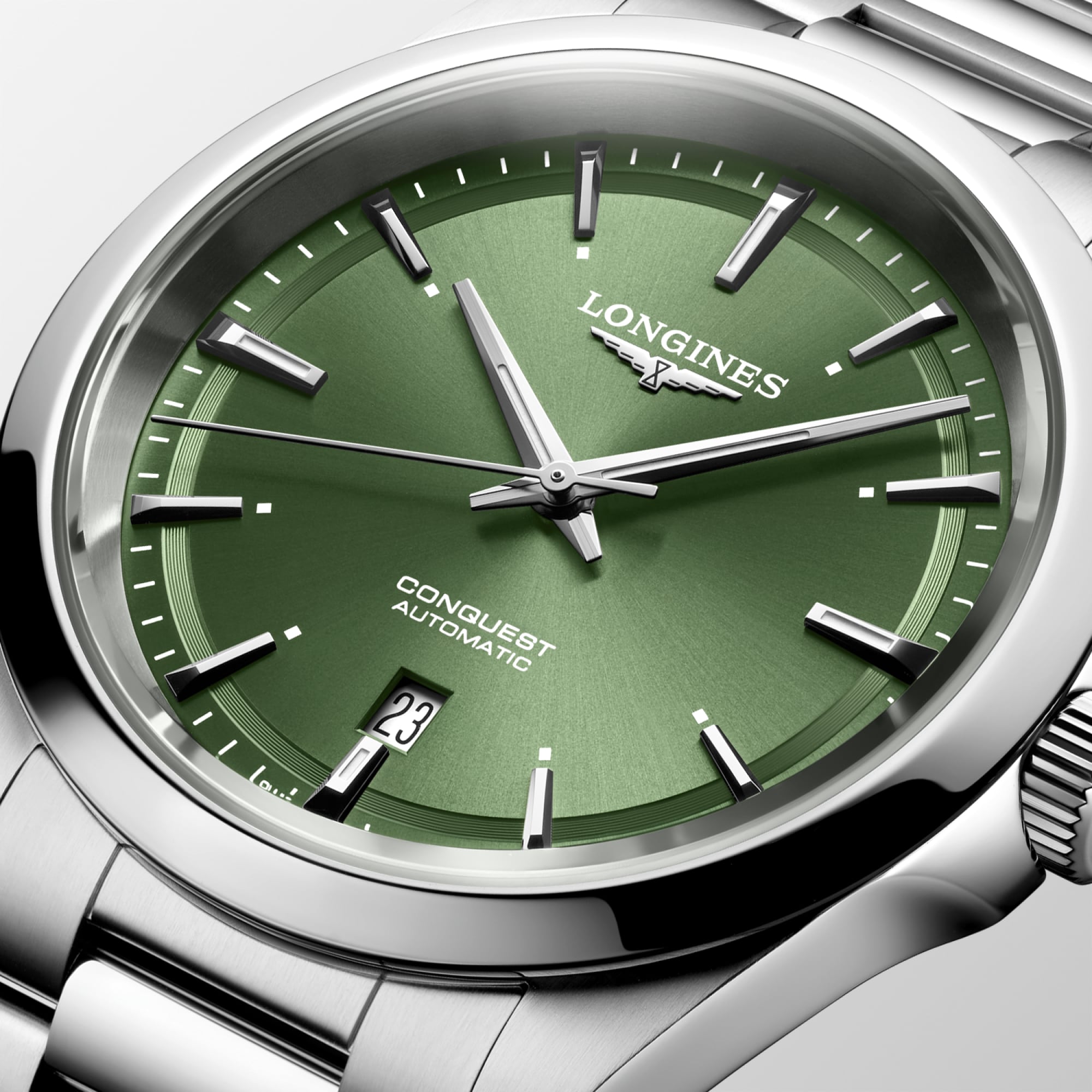 Longines Conquest 41mm Sunray Green Automatic Watch