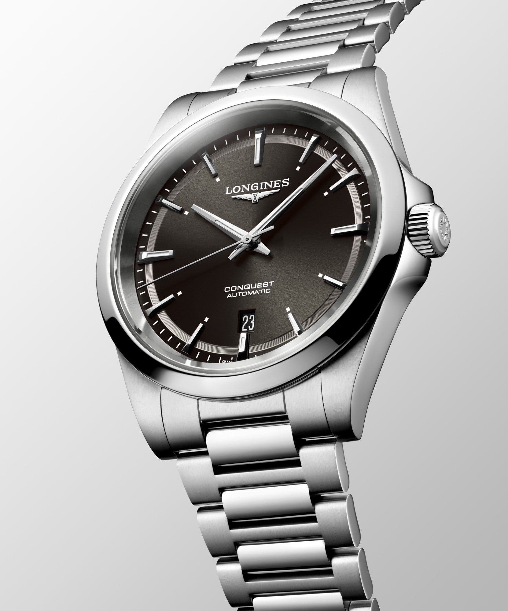 Longines Conquest 41mm Automatic Sunray Black Watch