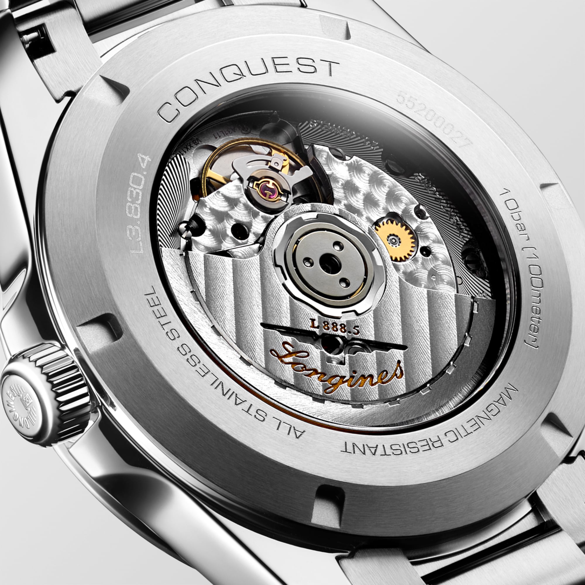 Longines Conquest 41mm Automatic Sunray Black Watch