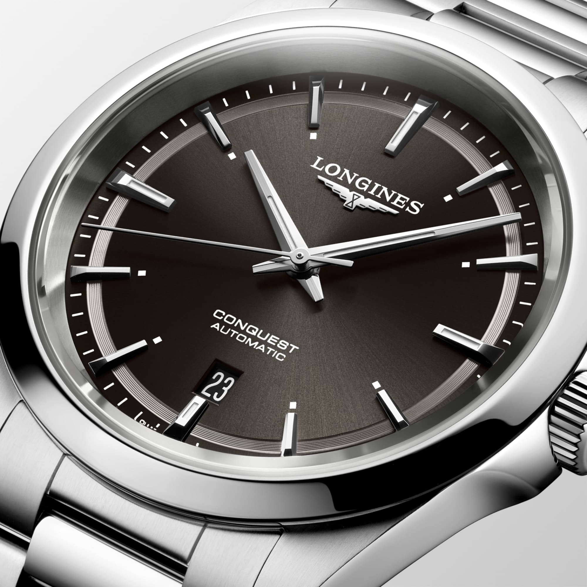 Longines Conquest 41mm Automatic Sunray Black Watch